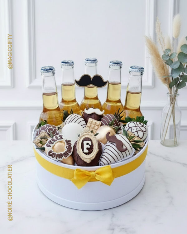 regalo con cerveza y fresas Quito