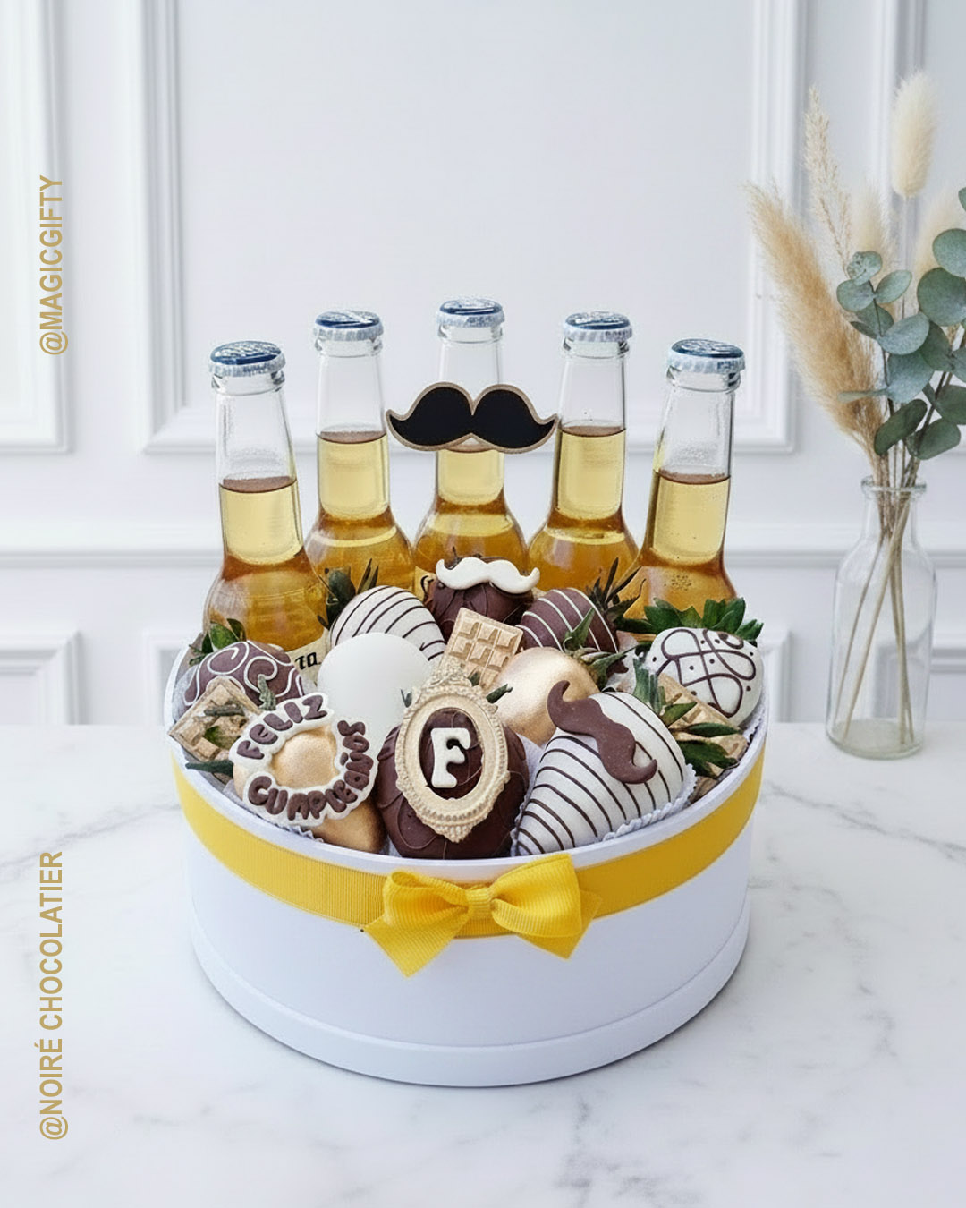 regalo con cerveza y fresas Quito