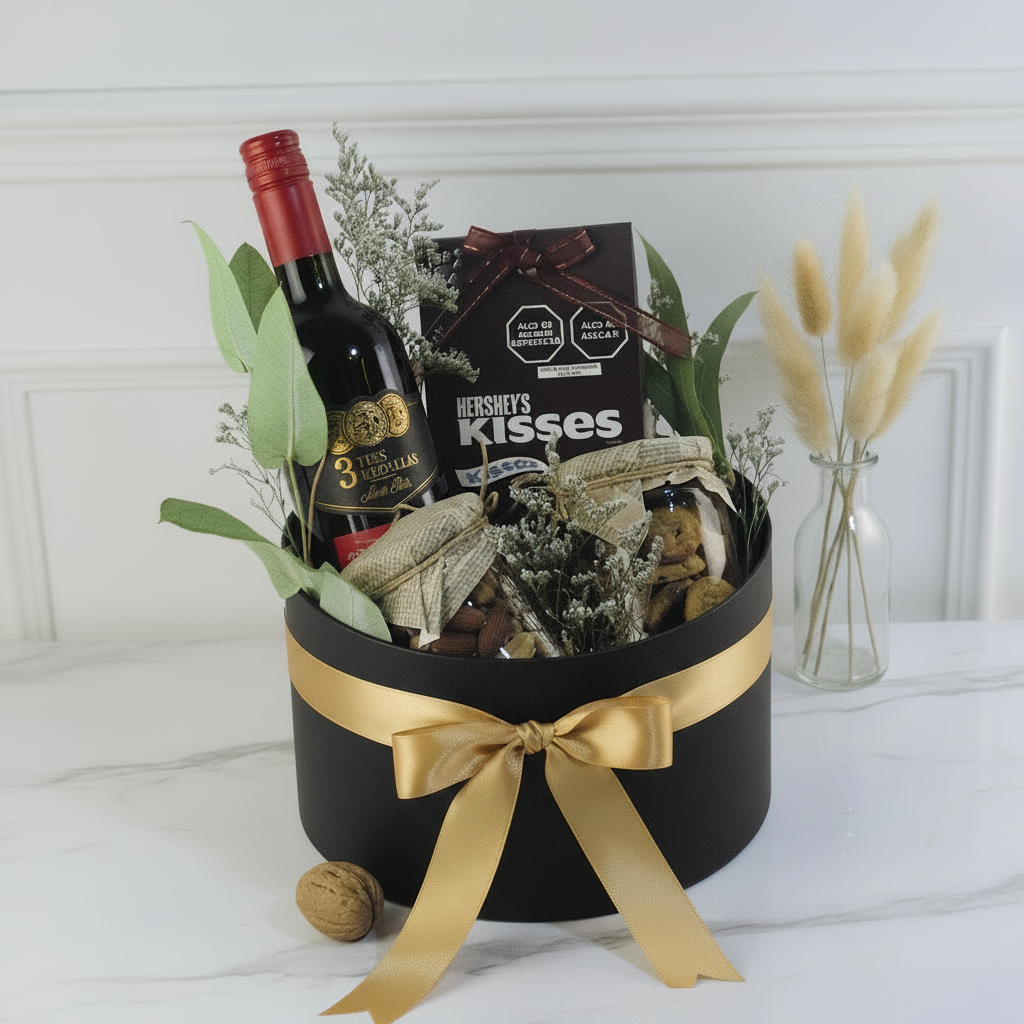Globe Gift Box Brindis Dorado