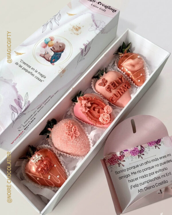 fresas cubiertas personalizadas Quito
